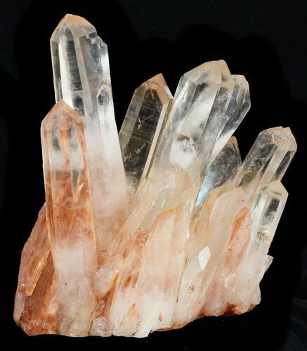 Tangerine Quartz Crystal Cluster - Madagascar #58825